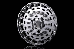 Aluminum part #1 from 5-axis machining and surface finish