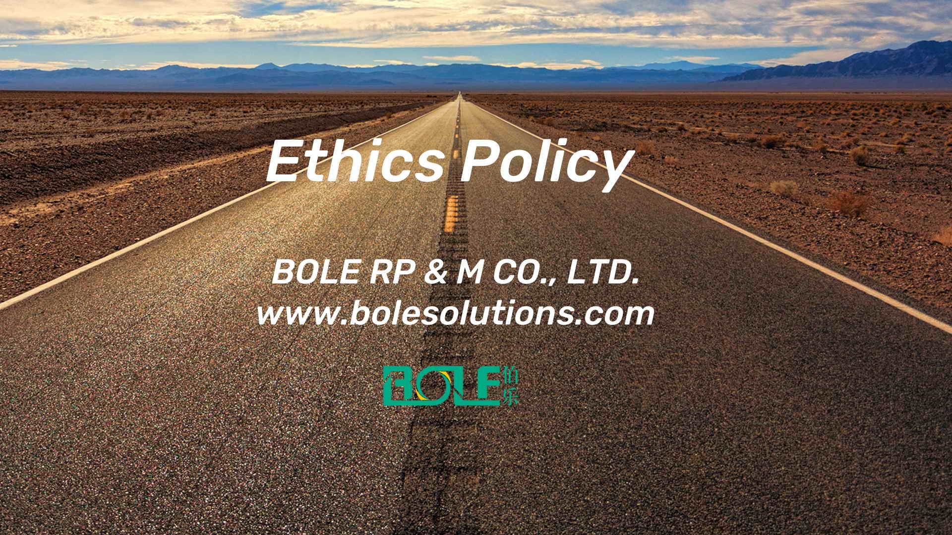 Ethics Policy of BOLE